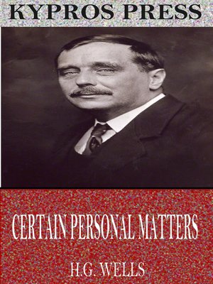 cover image of Certain Personal Manners
